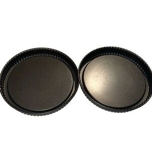 Pampered Chef non-stick Fluted Sides Torte, Tart Pans 10" Set of 2